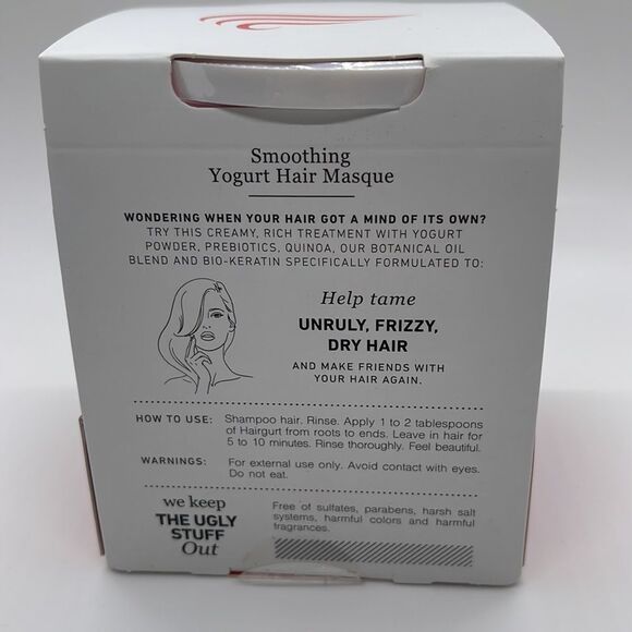 NWT Project Beauty Hairgurt Strawberry-Banana Smoothing Yogurt Hair Mask - Picture 6 of 7